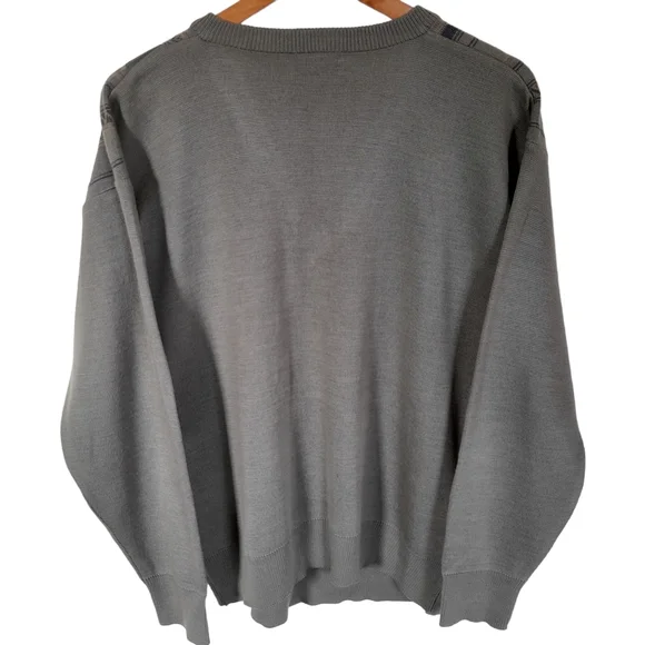 Mint Retro Gabicci Jumper with suede detail Size L - Picture 5 of 5